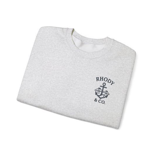 Rhody & Co. Crewneck - Ash and Navy