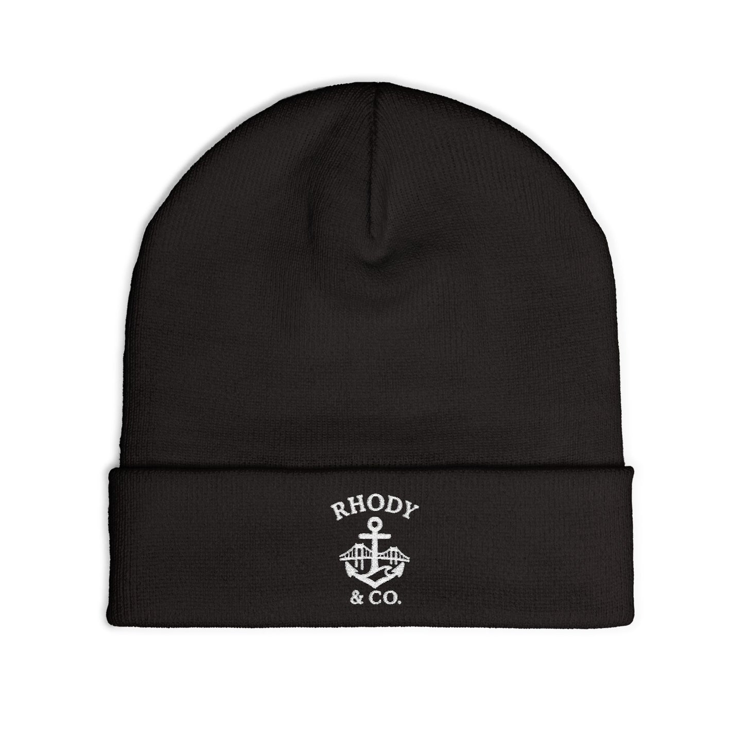 Rhody and Co. Cuffed Beanie - Black and White