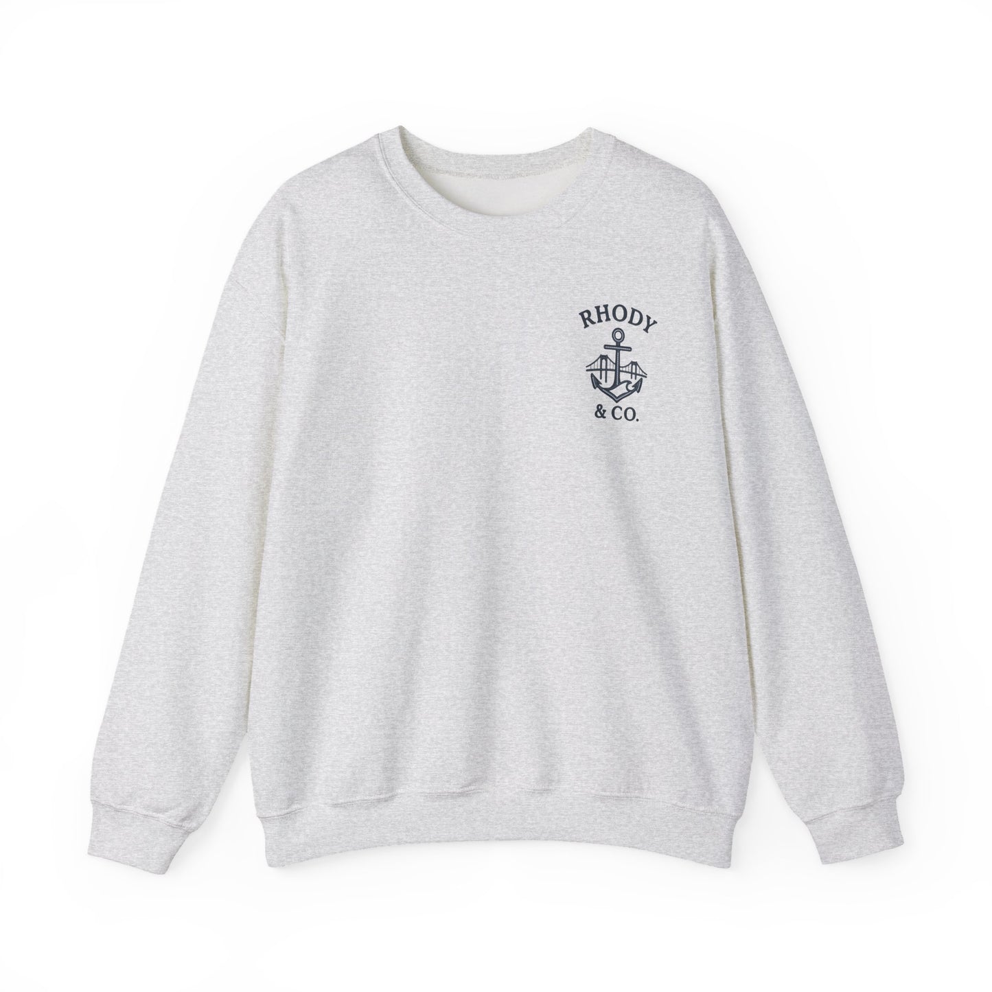 Rhody and Co. Crewneck - Ash and Navy
