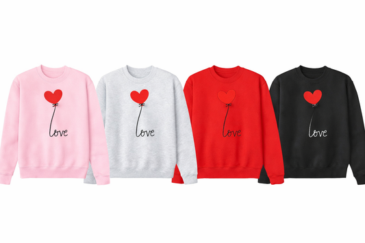 Love Heart Balloon Crewneck