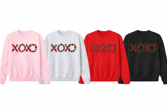 XOXO Floral Valentine Crewneck