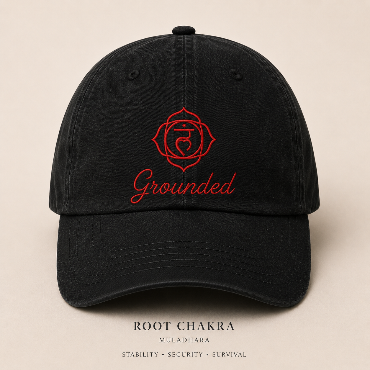 Chakra Dad Cap | Spiritual Embroidered Energy Collection Hats