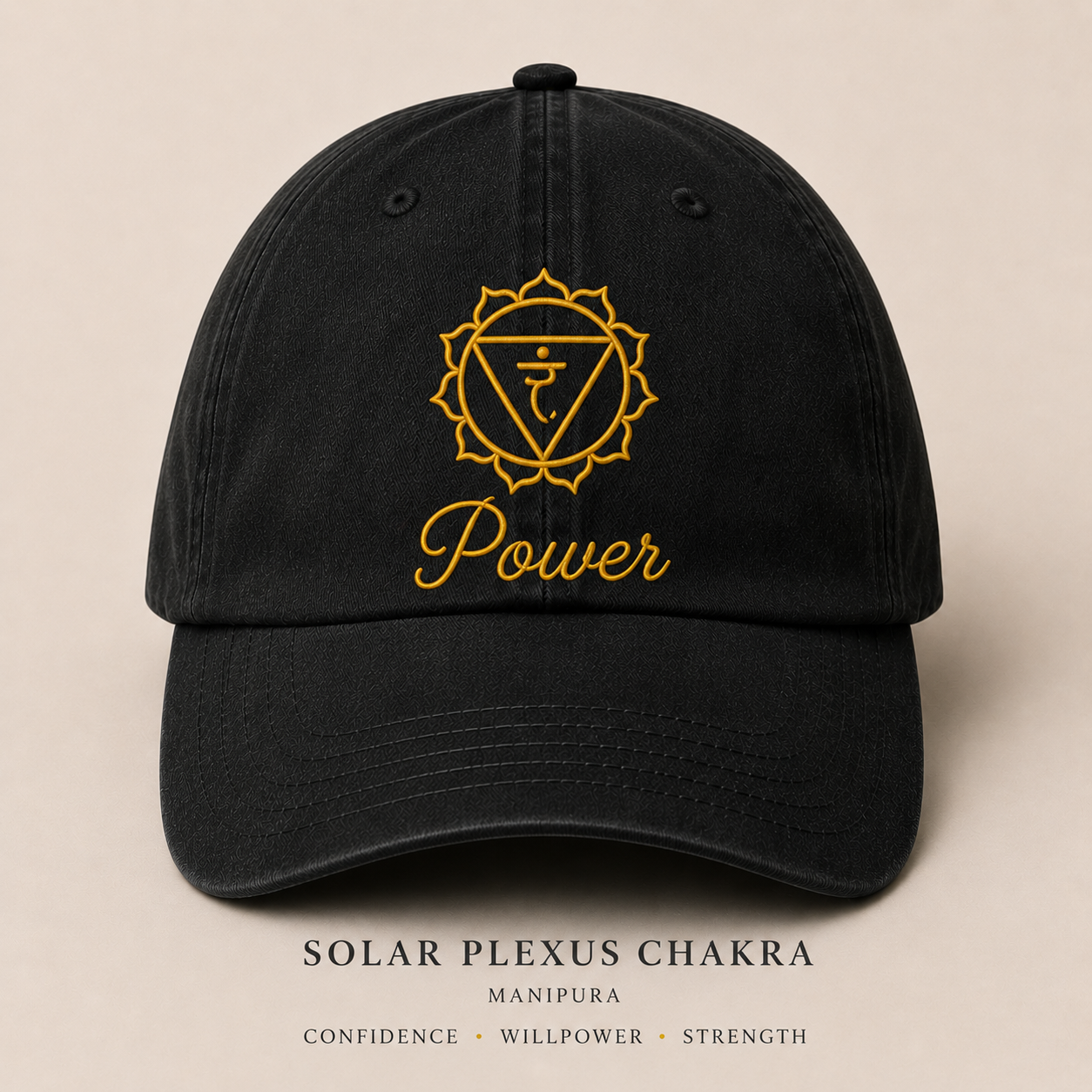 Chakra Dad Cap | Spiritual Embroidered Energy Collection Hats