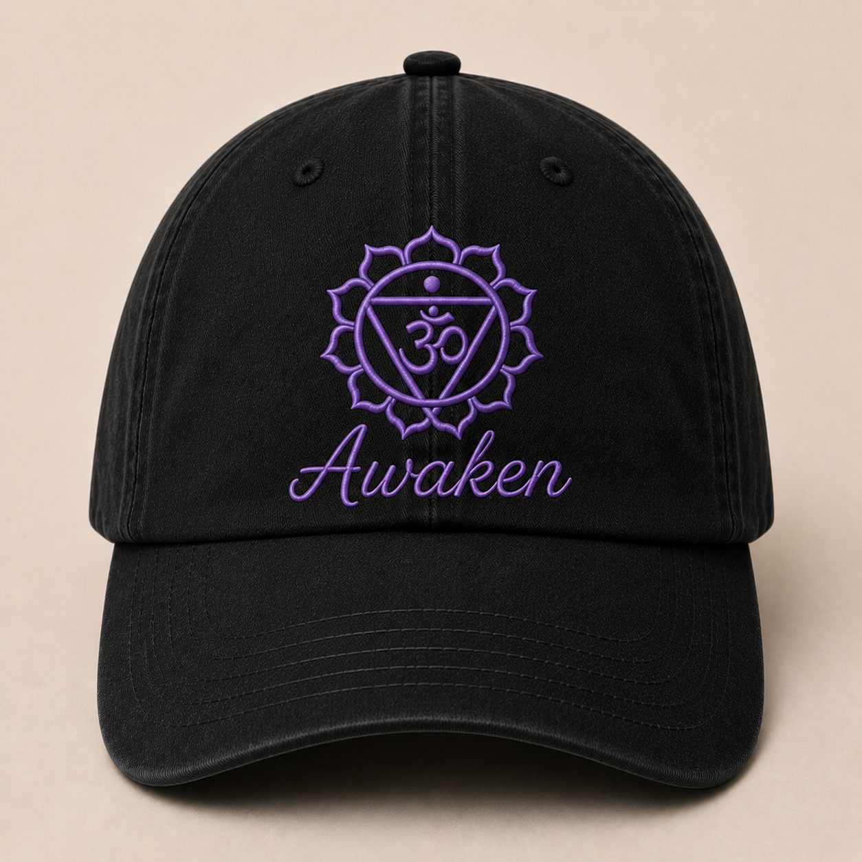 Chakra Dad Cap | Spiritual Embroidered Energy Collection Hats
