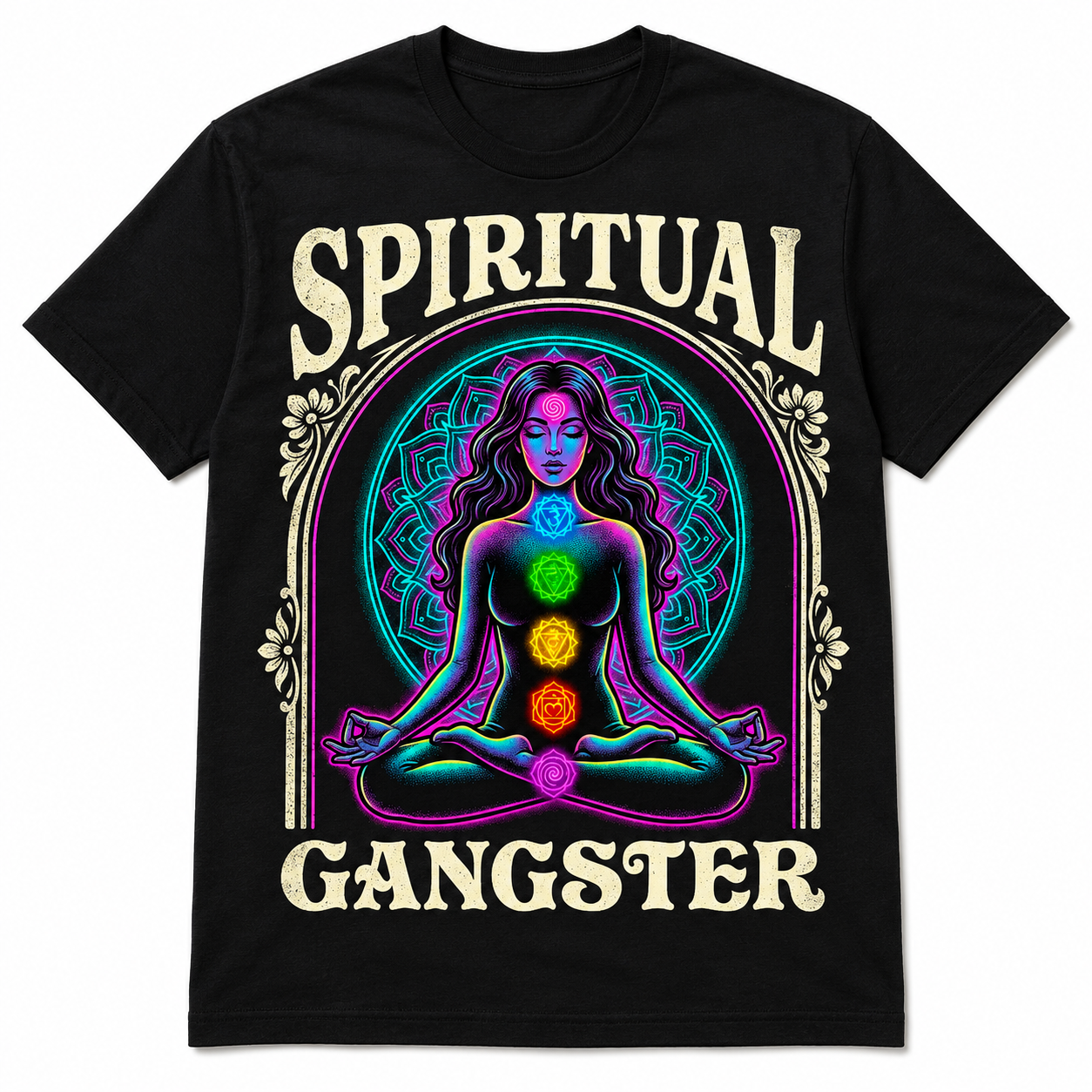 Spiritual Gangster Chakra Goddess Tee
