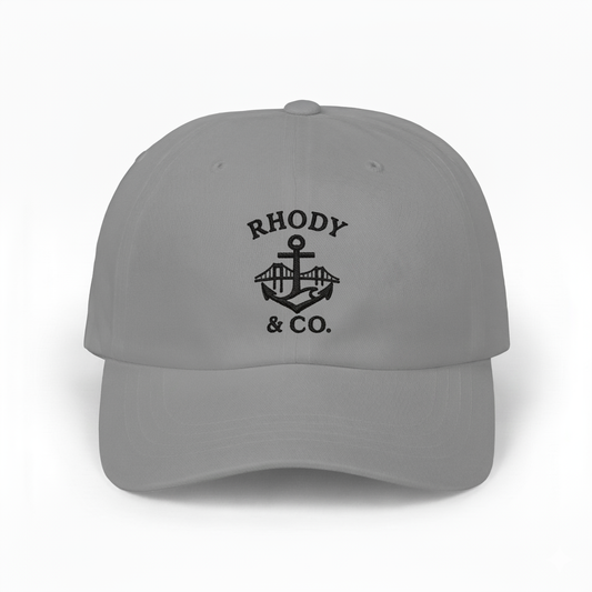 Rhody and Co. Classic Cap – Light Gray & Black
