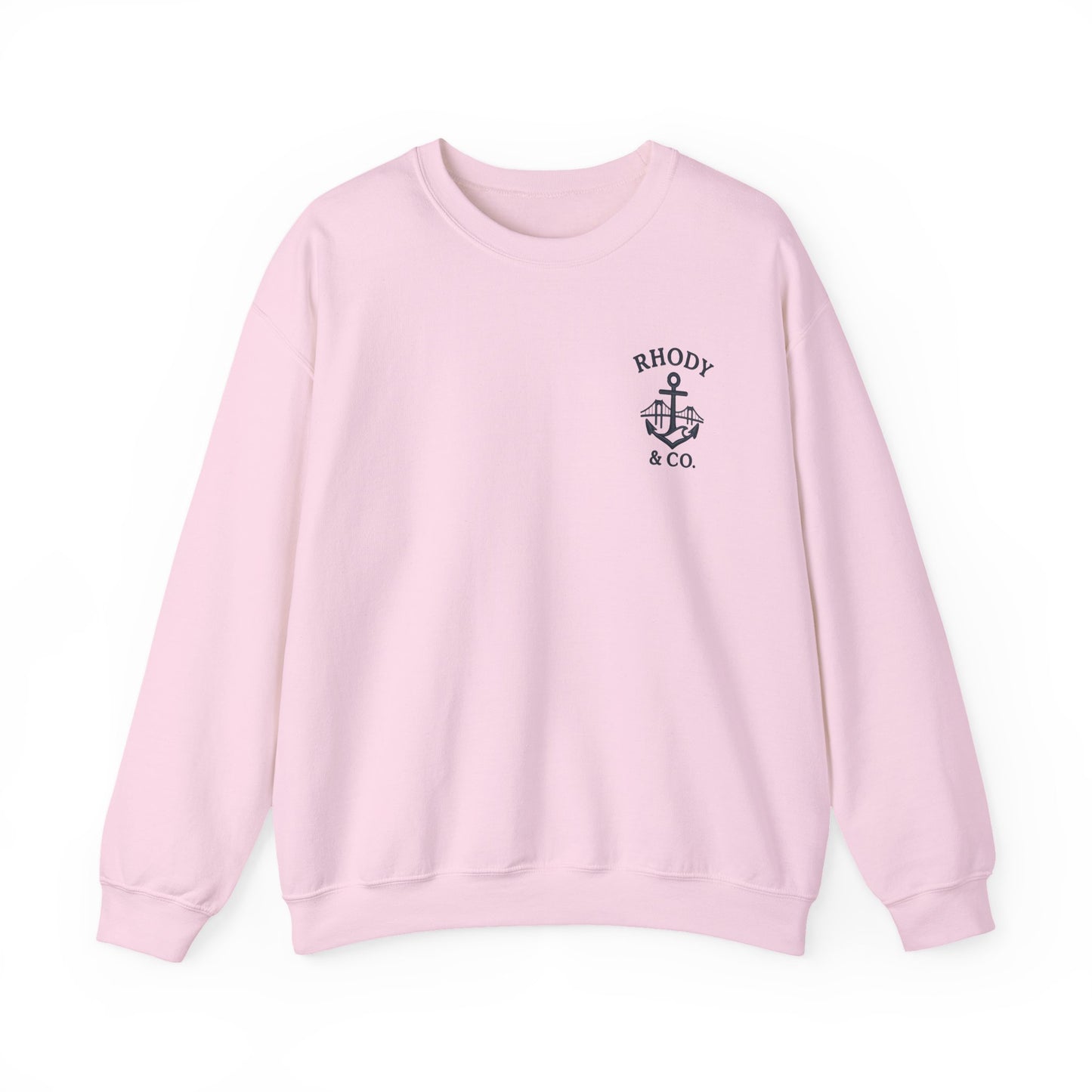 Rhody and Co. Crewneck - Pink and Navy