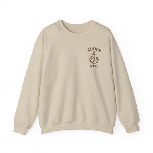 Rhody and Co. Crewneck - Sand and Brown
