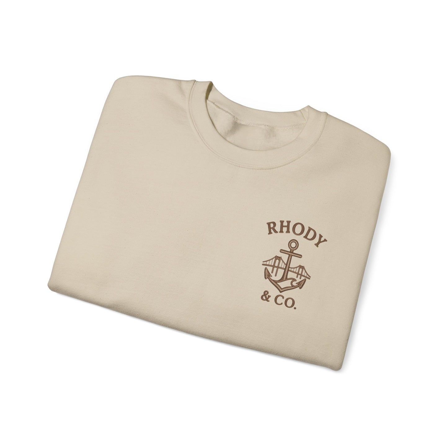 Rhody and Co. Crewneck - Sand and Brown